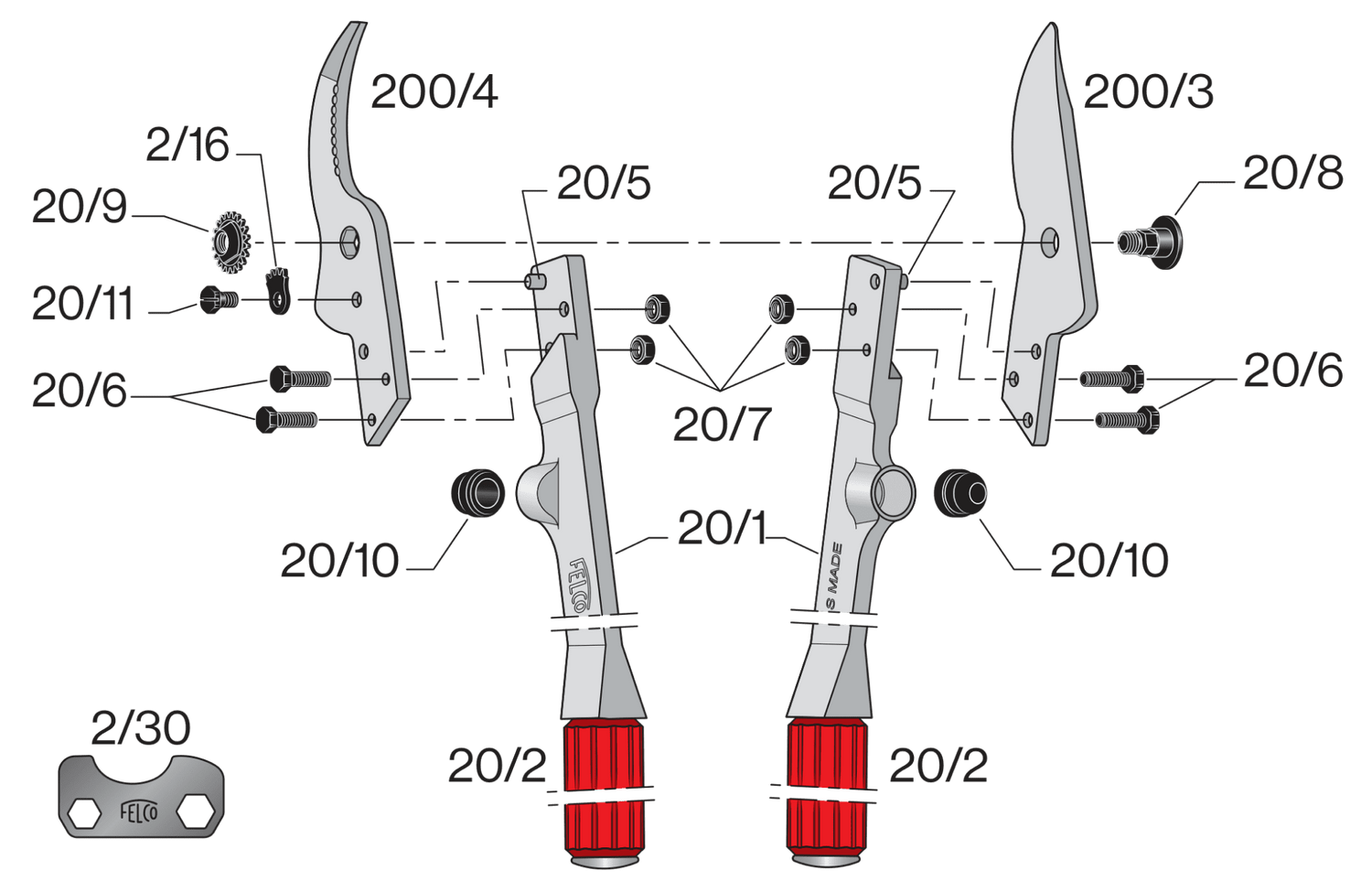 Spare parts for Felco 20