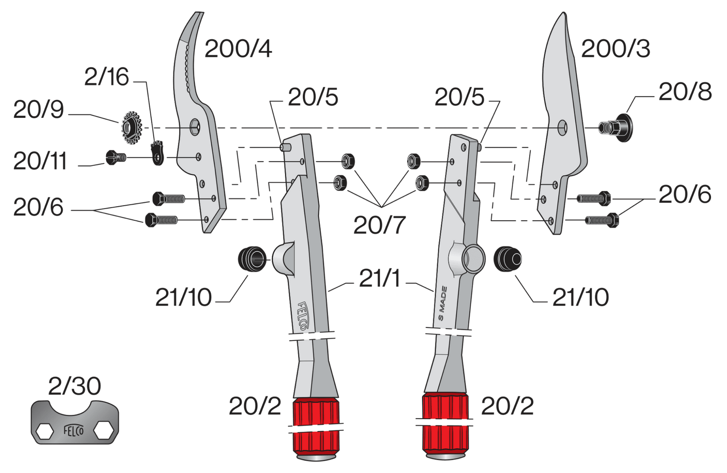 Spare parts for Felco 21