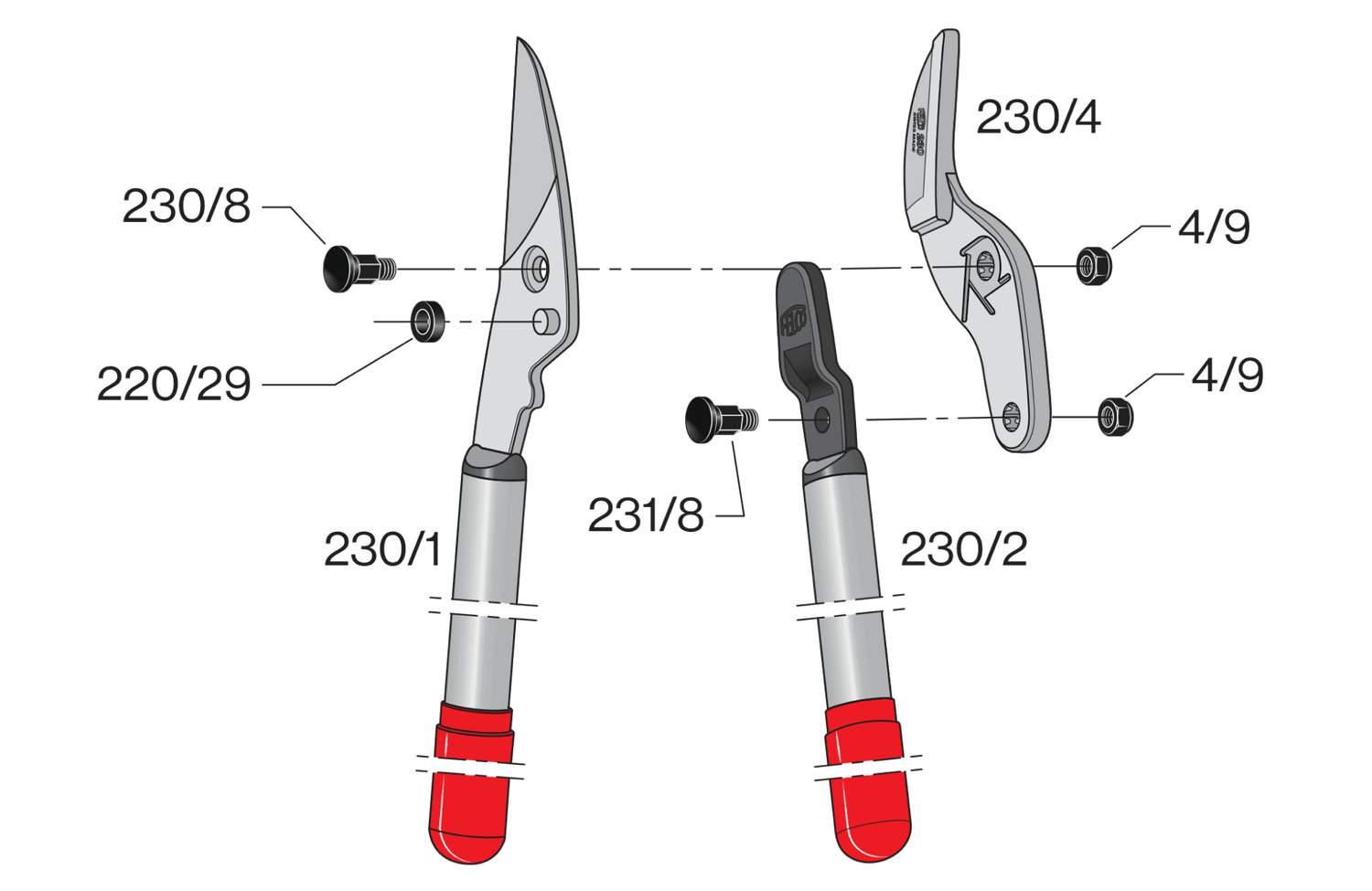 Spare parts for Felco 230