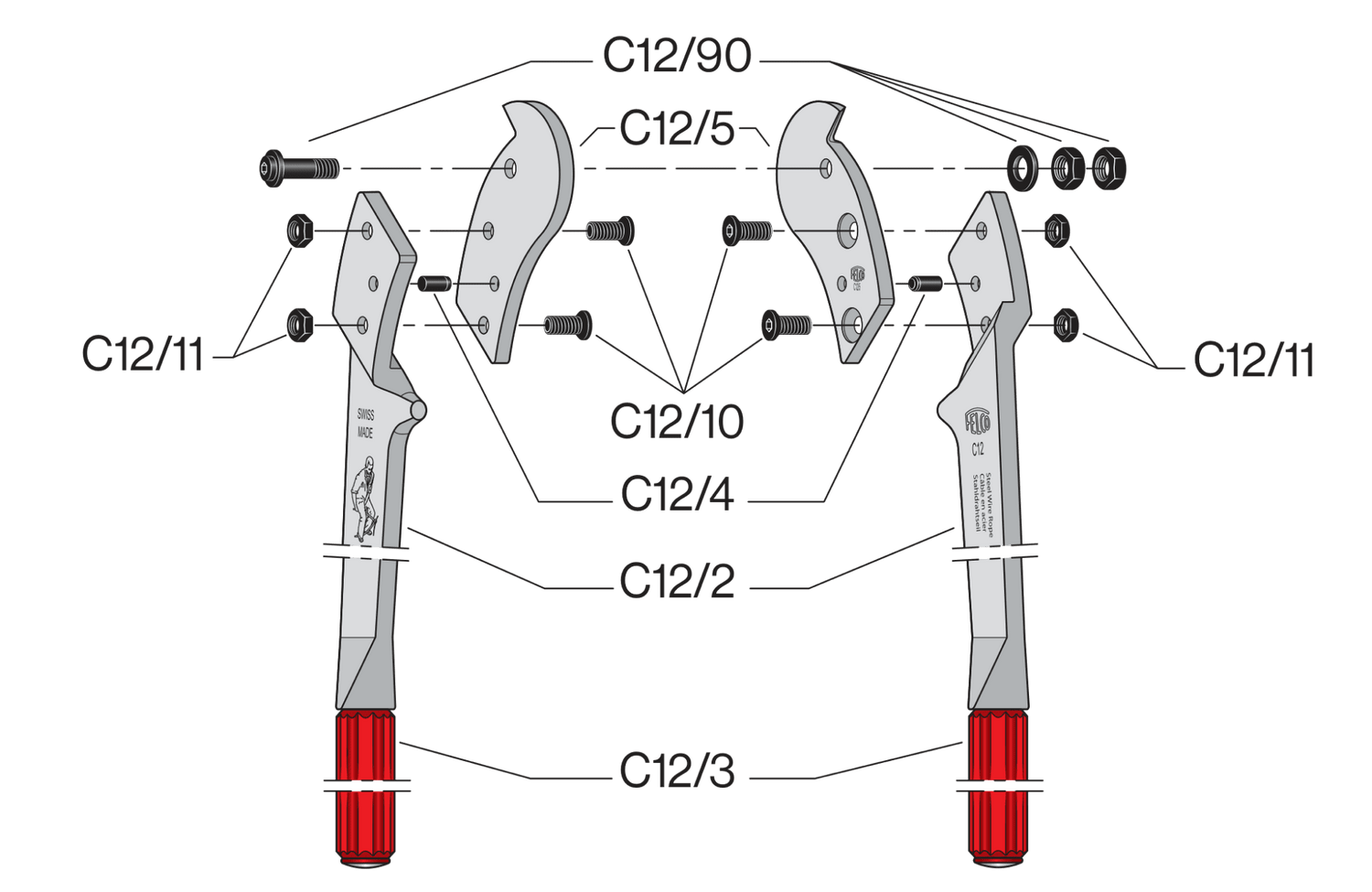 Spare parts for Felco C12