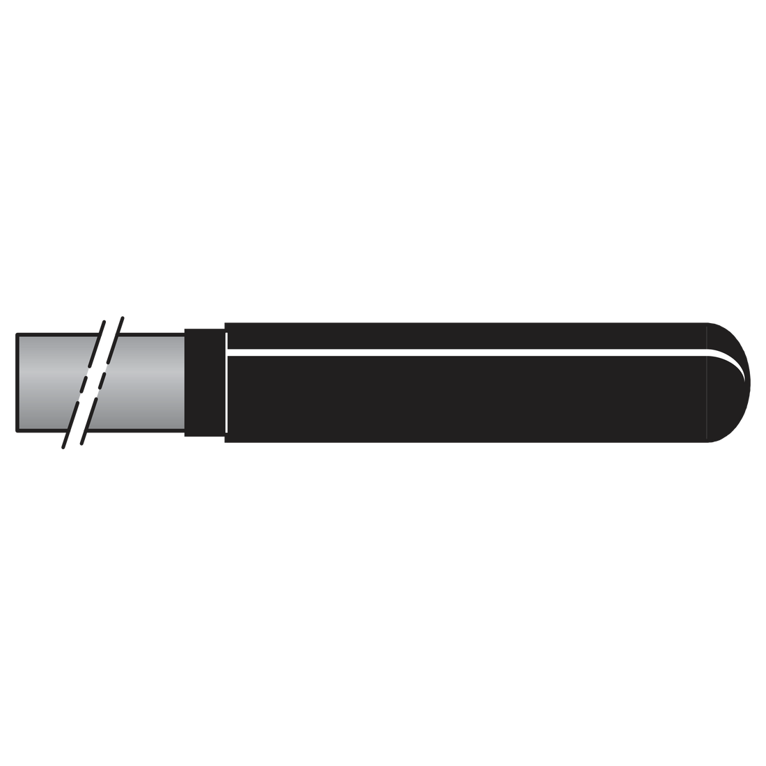 200C/22 Carbon fibre handles length 22 cm (8.7 in.) - Product - Main View