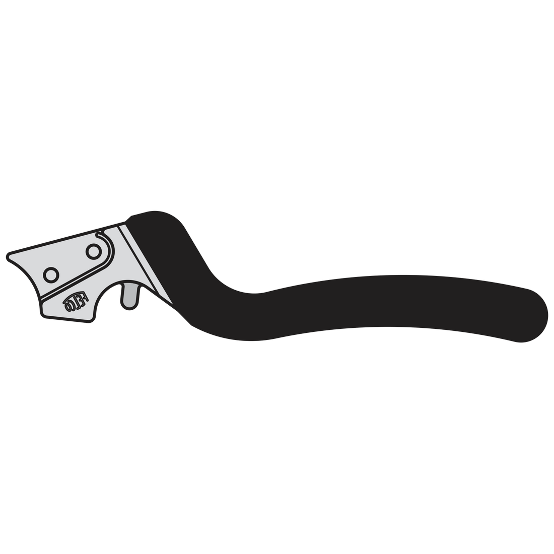 7/2B Complete handle assembly without counter blade - Product - Main View